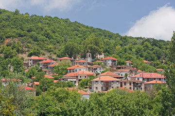 Fototapeta na wymiar Greek Mountain Village