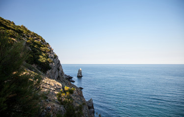 Sea and mountains in Crimea