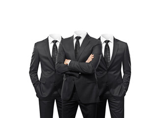 Group of businessmen without heads
