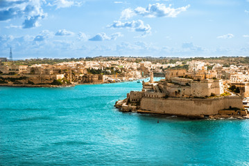 Grand Harbor, Valetta, capital of Malta - obrazy, fototapety, plakaty