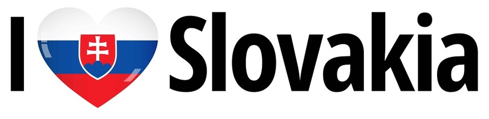 Fototapeta premium I love Slovakia