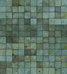grunge tile mosaic wall floor blue green