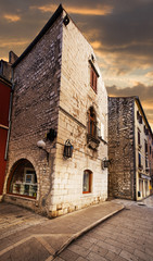 old street in Zadar. Croatia.