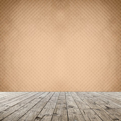 Interior Design With Old Grunge Wallpaper