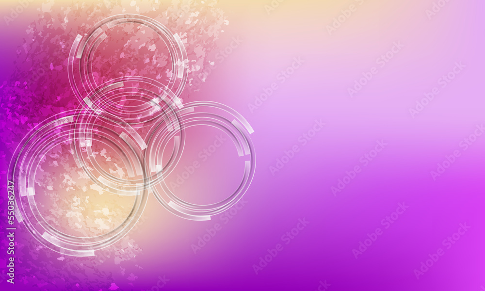Poster vector abstract backdrop and transparent circle