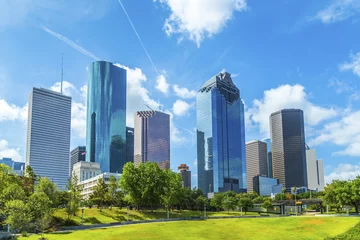 Fotobehang Skyline van Houston, Texas © travelview