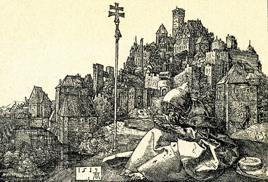 St. Antony (Copper engraving of Durer, 1519)