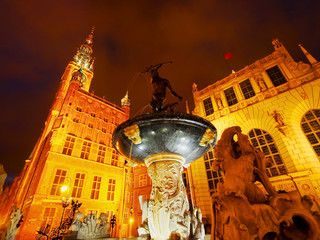 Fototapeta premium Dlugi Targ Street in Gdansk, Poland