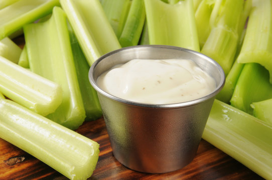 Celery and Ranch Dressing