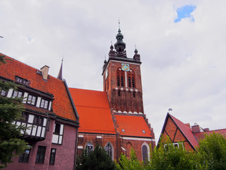 Obraz premium Saint Catherine Church in Gdansk, Poland