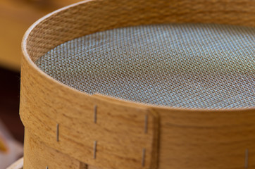 wooden sieve
