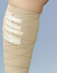 Kompressionsverband am Unterschenkel