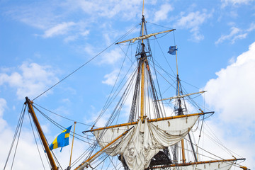 Szczecin - Tall Ship Races 2013, big old sailing ship, Poland