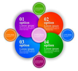 Abstract 3D Paper Infographics
