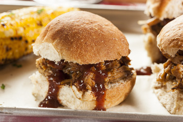 Smoked Barbecue Pulled Pork Sliders