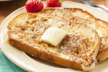 Homemade French Toast with Butter