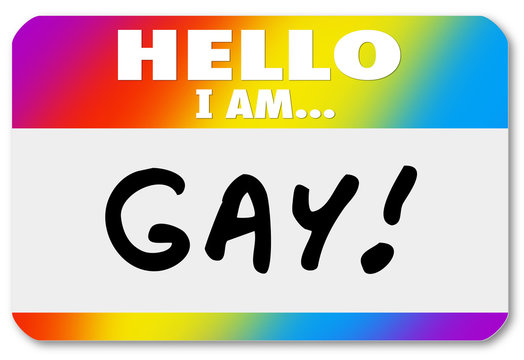 Name Tag Hello I Am Gay Homosexual Coming Out