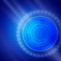 Blue background with the digital elements of  communications