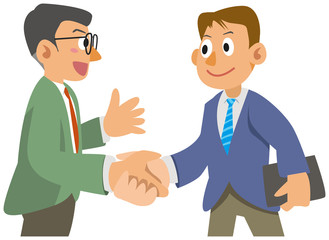 The office worker who shakes hands