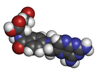 Methotrexate cancer chemotherapy and immunosuppressive drug.
