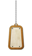 Fototapeta premium Preisschild - Holz Kette