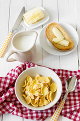 Breakfast corn flakes