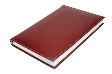 Notebook on the white background