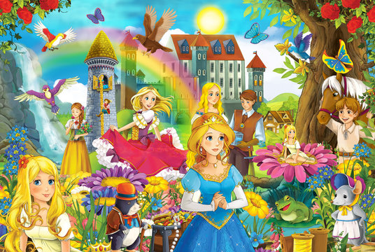 Beautiful princesses of fairy tales look great together 2K wallpaper  download
