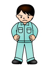 作業員　怒る
