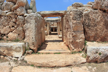 Hagar Qim, ancient Megalithic Temple of Malta - obrazy, fototapety, plakaty