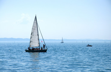 Segelboote am Bodensee