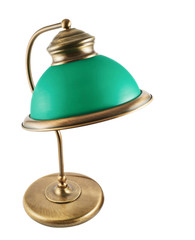 Metal table-lamp isolated