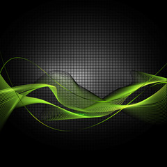 zielonoczarne siatki na czarnym tle © Agnieszka Witczak