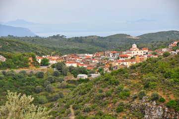 Fototapeta na wymiar Dorf auf Samos