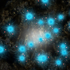 Fototapeta premium Nerve cells - 3d Rendering