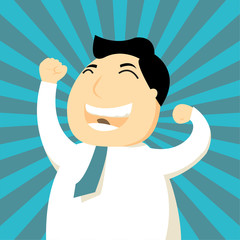 Happy businessman