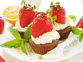 Strawberry cupcakes