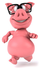 Naklejka premium Fun pig
