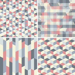 abstract retro geometric pattern