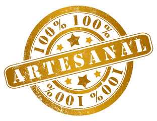 100% artisan stamp