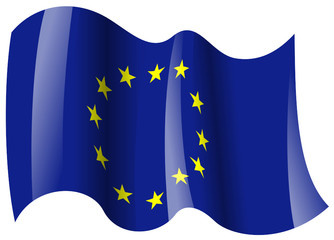 europa fahne wehend europe flag waving © moonrun