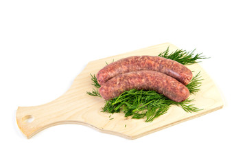 Raw sausages