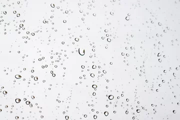 Fotobehang Drops of rain on the window © Devyatkin