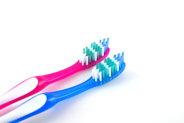 Two tooth-brushes