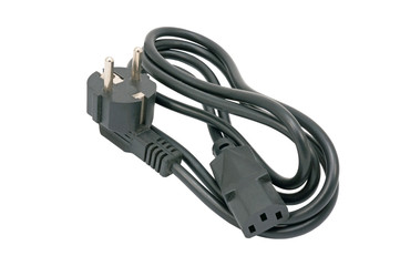 Fototapeta premium Black electric cable