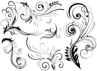 Swirls pattern elements