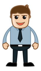 Evil Salesman - Business Cartoon Character Vector