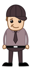 Funny Cool Professional Guy - Business Cartoon Character Vector