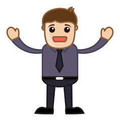 Going to Cry - Business Cartoon Character Vector