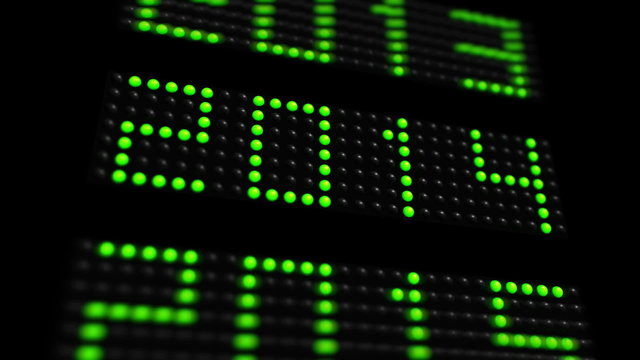 Timeline concept animation from 2010 to 2015